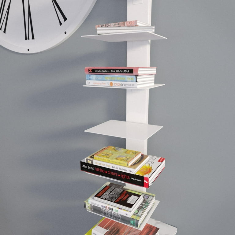 White spine cheap book tower