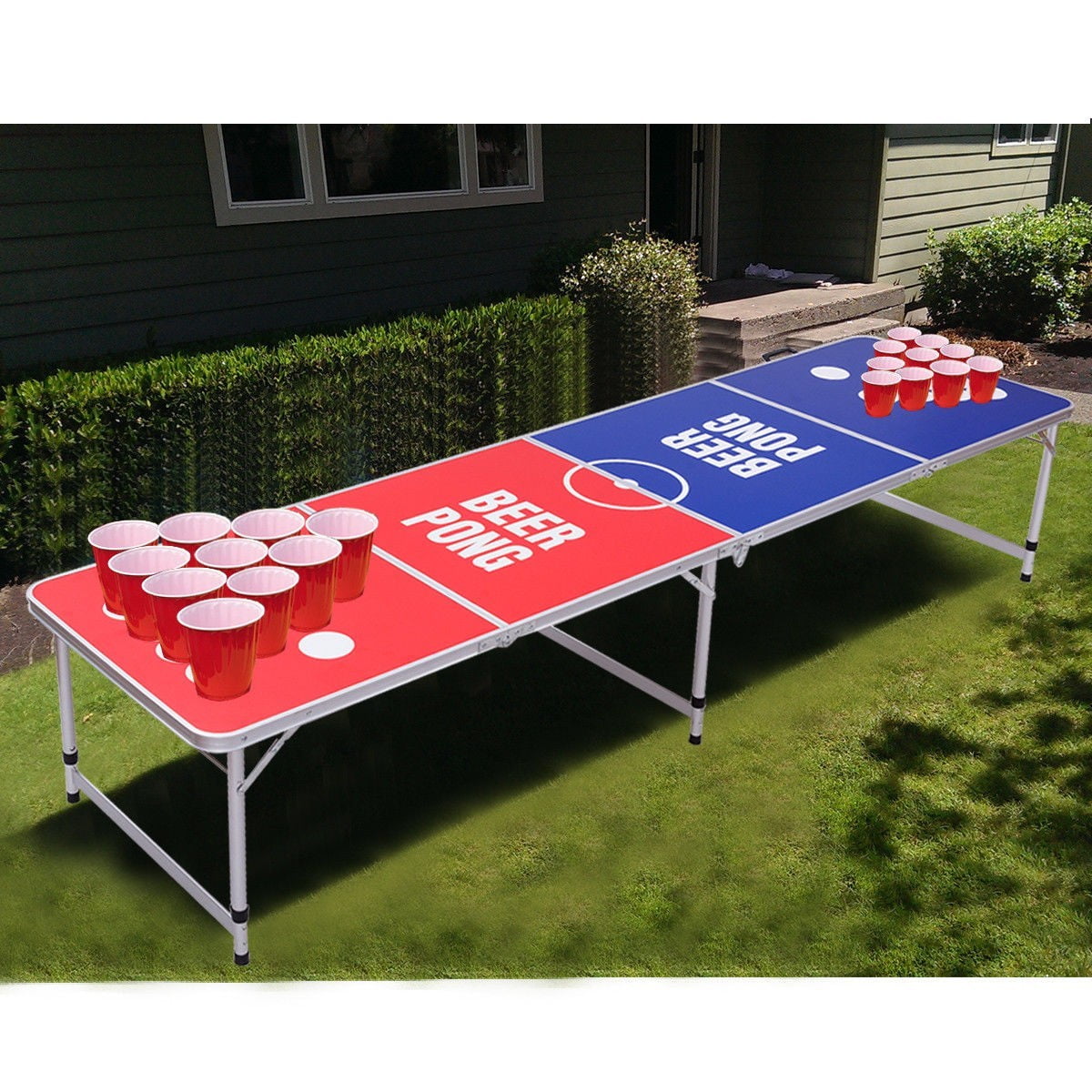 Wido Beer Pong Table Official Size Folding Portable Party Drinking Game 8FT Adults Beerpong