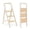 Light Beige, variant on 3 Step Folding Aluminum Step Ladder for Adults, Wide Anti Slip Pedal 450 Lbs Heavy Duty Portable Step Stool for Home Kitchen Office