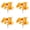Yellow-4pc, variant on 4PCS Mixed Color Artificial Maple Leaf Stems, Bendable Trimmable Silk Fake Foliage for DIY Craft, Home Garden Office Fall Decoration