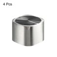 thumbnail image 3 of Estufa Perilla Reemplazo 37mm x 37mm x 27mm 0 Grados Cubierta Perilla Quemador Control Perillas Reemplazo para Estufa Horno Plata Negro Paquete de 4 Unique Bargains perillas de rango de reemplazo, 3 of 6