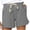 Dark Gray, variant on Aoochasliy Womens Pants Clothes Plus Size Drawstring Casual Elastic Waist Pocket Loose Solid Shorts Pants