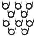 thumbnail image 2 of 10Pcs BNC Male to BNC Male CCTV Camera Cable 1m, Durable Metal and Copper Wire for Stable Transmission, Safe for High Temperature, Mainly  for Video Applications, 2 of 8