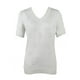 thumbnail image 4 of mfyjkho Tops Para Mujer, Jersey De Punto Holgado Informal De Manga Corta Con Cuello En V Y Mangas Abullonadas Para Mujer Tops De Gimnasio Para Mujer M, 4 of 7
