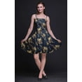 thumbnail image 4 of Bimba Bird Ladies Smocked Waist Mini Sun Dress Printed Summer Holiday Party Wear-Small, 4 of 5