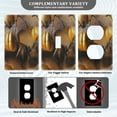 thumbnail image 3 of Golden Pumpkin and Bat Light Switch Cover Switch Plate Outlet Cover Plug Cover for Electrical Outlet, 3 of 6