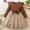 Khaki, variant on Spazoro Toddler Girls Princess Dress, Long Ruffle Sleeve Mesh Bow Knot Polka Dot Ribbed Top Dresses for Child Khaki Size 4 T