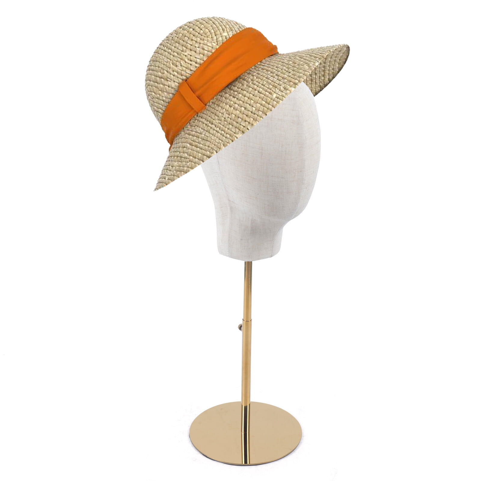 Fit For Wig Making Hat Display with Adjustable 45-65cm Stand Holder Metal Mannequin Head