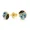 Blue, variant on 14K Yellow Gold Pink Poke-A-Dot Enamel Ladybug Stud Post Earrings with Secure Screw-Backs | Everyday Dainty Small Earrings for Women, Unisex, Every Age