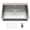 Single Bowl, Without Ledge, variant on 33x19 Inch Undermount Kitchen Sink, Double Bowl Flat Bottom Design, 16 Gauge 304 Stainless Steel Construction, 10 Inch Deep, Includes Bottom Grid and Drain Assembly