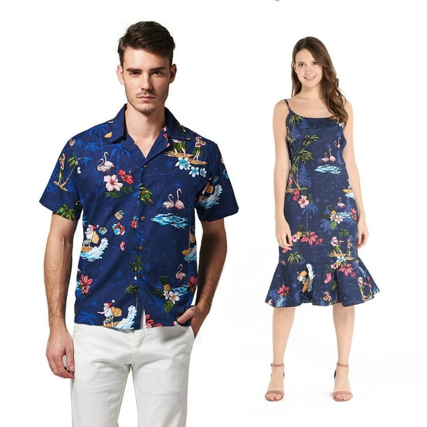 Hawaii Hangover Couple Matching Hawaiian Luau Cruise Outfit Shirt