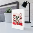thumbnail image 5 of DistinctInk Greeting Card / Note Card - Valentine's Day Sloughi - PACK of 3, 5 of 7
