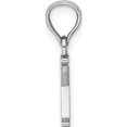 thumbnail image 2 of 14K White Gold Polished Block Letter X Initial Pendant Made In United States k6423wx, 2 of 5