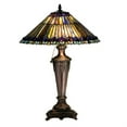 thumbnail image 1 of Lámpara de mesa de pavo real con joyas Tiffany de 23" de alto.602 MEYDA 27563, 1 of 1