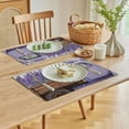thumbnail image 5 of Shiartex Lavenders Linen Table Mats Placemat Set of 4 for Dining, Parties, Home Decor 18x12in, 5 of 8