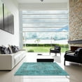 thumbnail image 7 of Ahgly Company Machine Washable Indoor Square Traditional Deep-Sea Green Area Rugs, 3' Square, 7 of 7