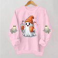 thumbnail image 6 of PNTUTB Women's Hoodless Sweatshirt Long Sleeve Crew Neck Pullover Top Halloween Graphic Print Casual Comfort Loose Trendy Sweatshirts, 6 of 7