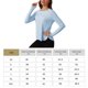 thumbnail image 4 of Camisas Femeninos Camas Entrenamiento Manga Larga Atletismo (M) Azul, 4 of 6