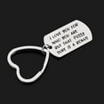 thumbnail image 5 of Xinyolin English Letter I Love You For Who You Are Keychain, Key Ring Holder, 5 of 8