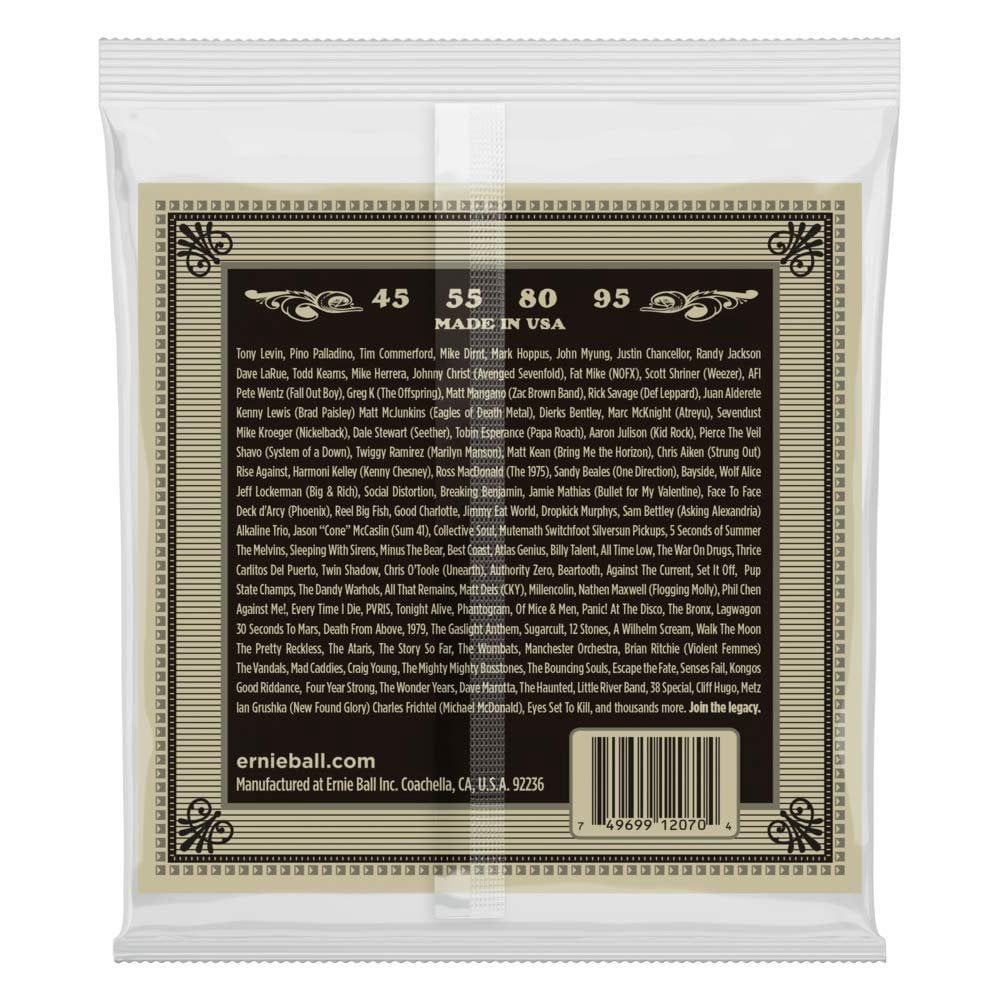 Ernie Ball Phosphor Bronze Acoustic Bass Guitar Strings