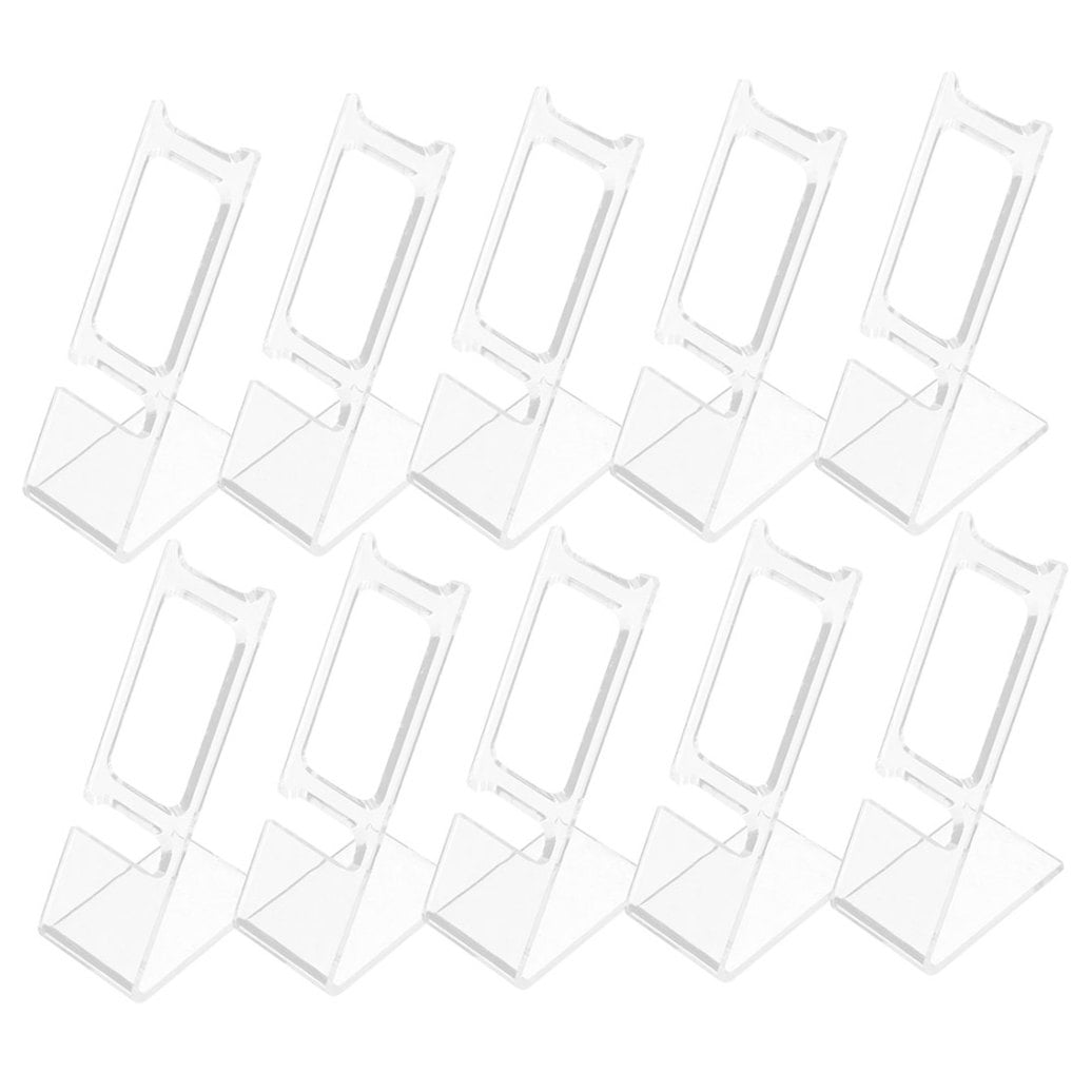 Raindrops 50Pcs Clear Watch Display Organizer Plastic Stand for Home Jewelry and Wristwatch Support