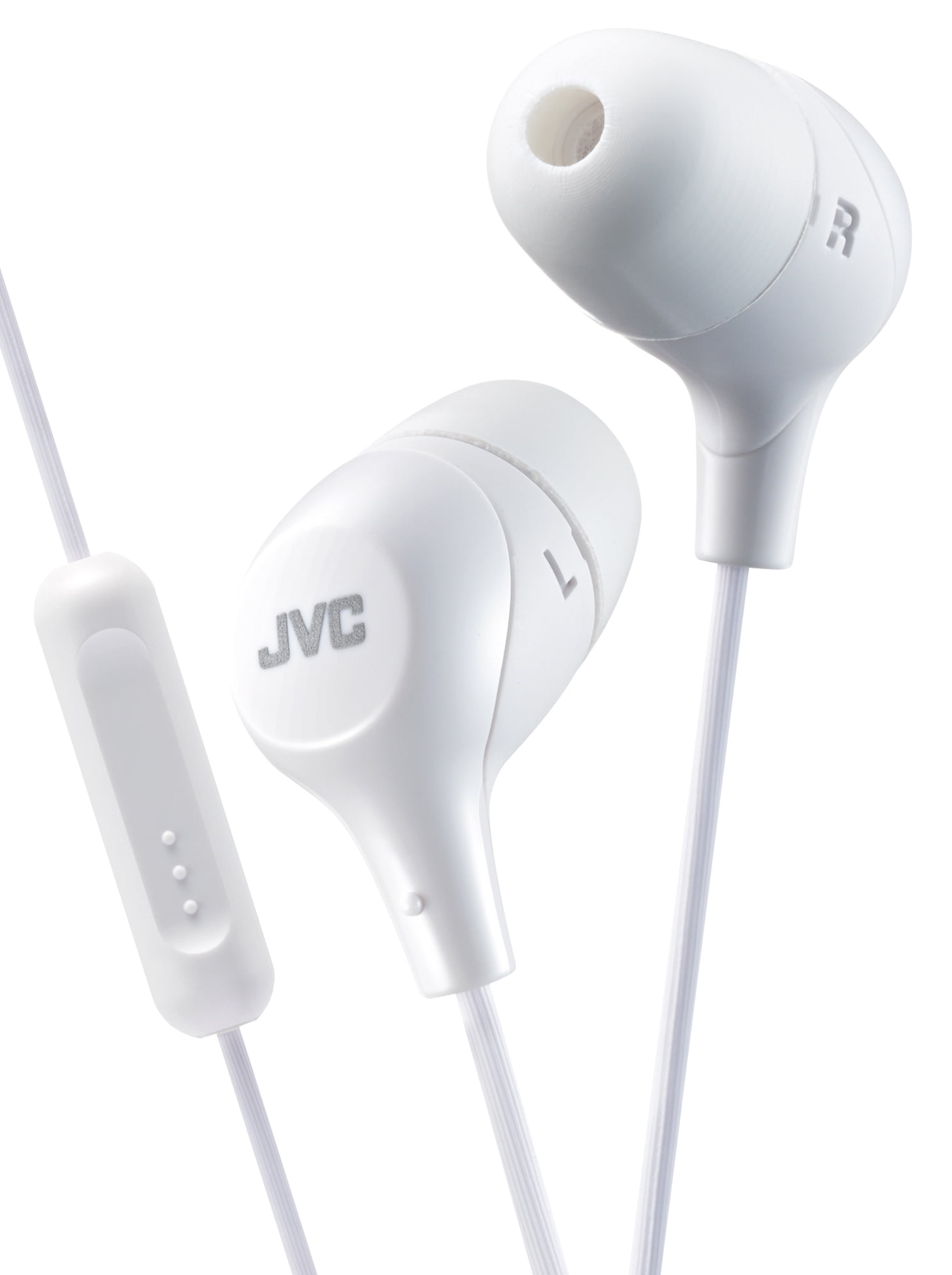 JVC Memory Foam Earbud Marshmallow Memory Foam Earbud with Mic White