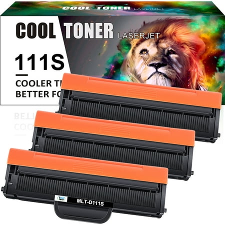Cool Toner Compatible Toner for Samsung MLT-D111S Xpress SL-M2020 M2020W M2022 M2022W M2024 M2070 M2070W M2070F M2070FW M2026W (Black, 3-Pack)