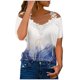 thumbnail image 1 of Puntoco 2024, tops a la moda de verano para mujer, tops informales con hombros descubiertos y encaje, tops de manga corta de ajuste Regular, tops con cuello en V, 1 of 4
