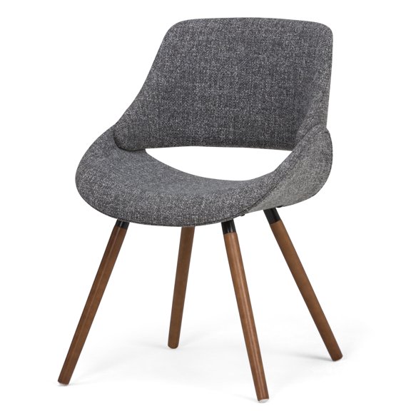 Simpli Home Malden Upholstered Dining Side Chair in Gray and Natural