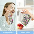 thumbnail image 6 of Coolnut Colorful Flowers Wash Cloths 6 Pack - 12 x 12 Inch Super Soft Washcloths for Your Face and Body - 100% Cotton Highly Absorbent Baby Face Towel Washcloth Gift, 6 of 7