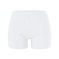thumbnail image 5 of IDALL Swim Trunks,Womens Swim Shorts Swim Briefs Beach Shorts Ruched Bottom High Cut Swim Bottom Full Coverage Swimsuit Bottom Sports Yoga Shorts Swimbottom Period Swimwear For Teens White M, 5 of 7