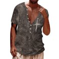 thumbnail image 1 of Playeras De Bambu Para Hombre, Camisetas Con Estampado De Manga Corta A La Moda Para Hombre, Camisetas Casuales Con Cierre Digital 3D, Camisetas De Verano Para Hombre, 1 of 4