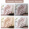 thumbnail image 3 of Amberspace Checkered Knit Throw,Pink,50"*70", 3 of 8