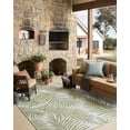 thumbnail image 3 of Indoor Outdoor Rug 7x9, Reversible, Loloi Easton Ivory / Green (6'7" x 9'4"), 3 of 7