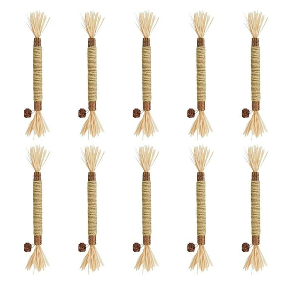 4Pack Natural Silvervine Dental Sticks,Silvervine Sticks for Cats,Interactive Kitten Chew Playthings,Cat Chew Stick for Teeth Cleaning,Scratch & Bite Resistant, for Indoor Fresh Breath