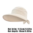 thumbnail image 3 of Women's Summer Hat Removable Cap Top with Zipper Empty Top Hat Cycilng Anti-UV Sun Hats Ladies Foldable Big Brim Hat Visor Caps, 3 of 4