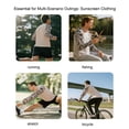 thumbnail image 6 of WELIGU Men's Swim UPF 50+ Sun Protection Shirt Long Sleeve SPF Fishing Outdoor UV Hiking Lightweight Shirts Green-micai-Long-XL, 6 of 6