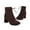 Brown, variant on Summer Saving Clearance AXXD High-Heels Mid Mid-Calf Boots,Flat Steel Toe Shoes For Women Couples Outdoor Slouch Boots Womens Winter Boots 2024 Mid-Calf Boots For Clearence
