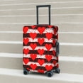 thumbnail image 6 of Hirioo Black and white striped and red hearts for Elasticity Suitcase Cover (No luggage Included) Durable Luggage Protector Fits 18-32 Inch Luggage-Medium, 6 of 7
