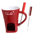 thumbnail image 4 of Taza para fondue de chocolate, calentador de fondue, olla para fundir chocolate, olla caliente para dulces de chocolate Rojo, 4 of 9