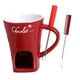 thumbnail image 4 of Taza para fondue de chocolate, calentador de fondue, olla para fundir chocolate, olla caliente para dulces de chocolate Rojo, 4 of 9