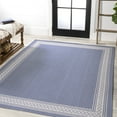 thumbnail image 4 of JONATHAN Y SANTA MONICA 3 x 5 Area Rug, Lucia Diamond Border - Blue/Cream, SMB207C-3, 4 of 9