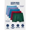 thumbnail image 2 of KingSize Men's Big & Tall Cotton Boxer Briefs 5-Pack, 2 of 5