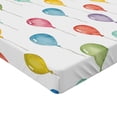 thumbnail image 2 of Ambesonne Cartoon Fitted Sheet, Colorful Festive Balloons, Twin XL Size, Multicolor, 2 of 3