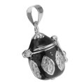 thumbnail image 3 of Caja Que Pueden Abrir, Colgante de material acero Inoxidable, Collar de cineraria cineraria cineraria, , Cenizas para Mascotas Negro Salvador Memorial Pet Pendant, 3 of 9