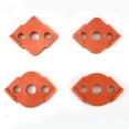 thumbnail image 3 of 4x Router Corner Radius Jig Routing Rounded angle locator corners jig Corners Router Bit Templates Orange, 3 of 8