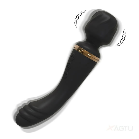 Xbonp Wand Massager Vibrator with 10 Vibration Mode, Adult Sex Toys for Woman (Black)