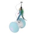 thumbnail image 3 of Juguetes interactivos para gatos, bola rodante eléctrica con sonido, recargable por USB, juguetes automáticos inteligentes para gatitos con iluminación LED, modelo de gato de la fortuna, 3 of 12