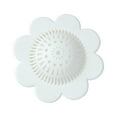 thumbnail image 2 of Vacemry Under $5 Drain Protector Filter, Flower Shape Hair Catcher Strainer for Sink Drains, Reusable Plastic Sewer Anti-Clogging Sink Filter, Bathroom Kitchen Drain Cover with Multiple Colors, 2 of 4