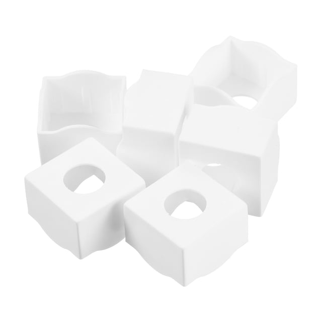 Uxcell Porte-Craie de Piscine Support de Rangement pour Craie de Billard Porte-Craie de Queue Portable Blanc Lot de 20